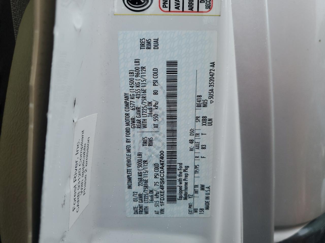 Ford E-450 E450 Super Duty Cutaway Van Image 7