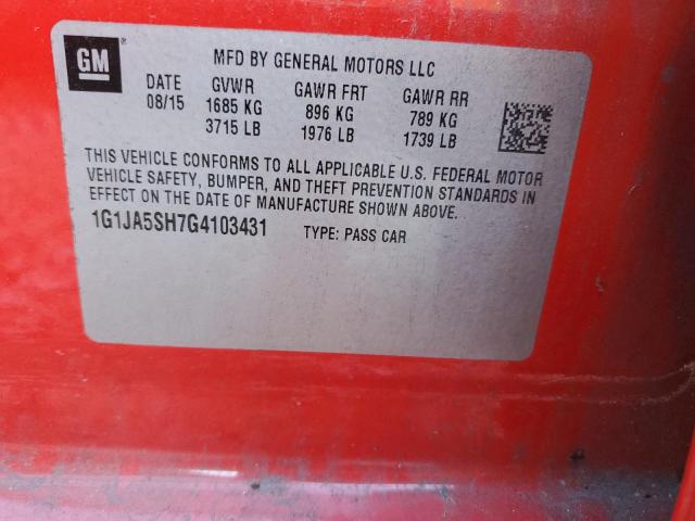 Chevrolet Sonic Ls Image 4