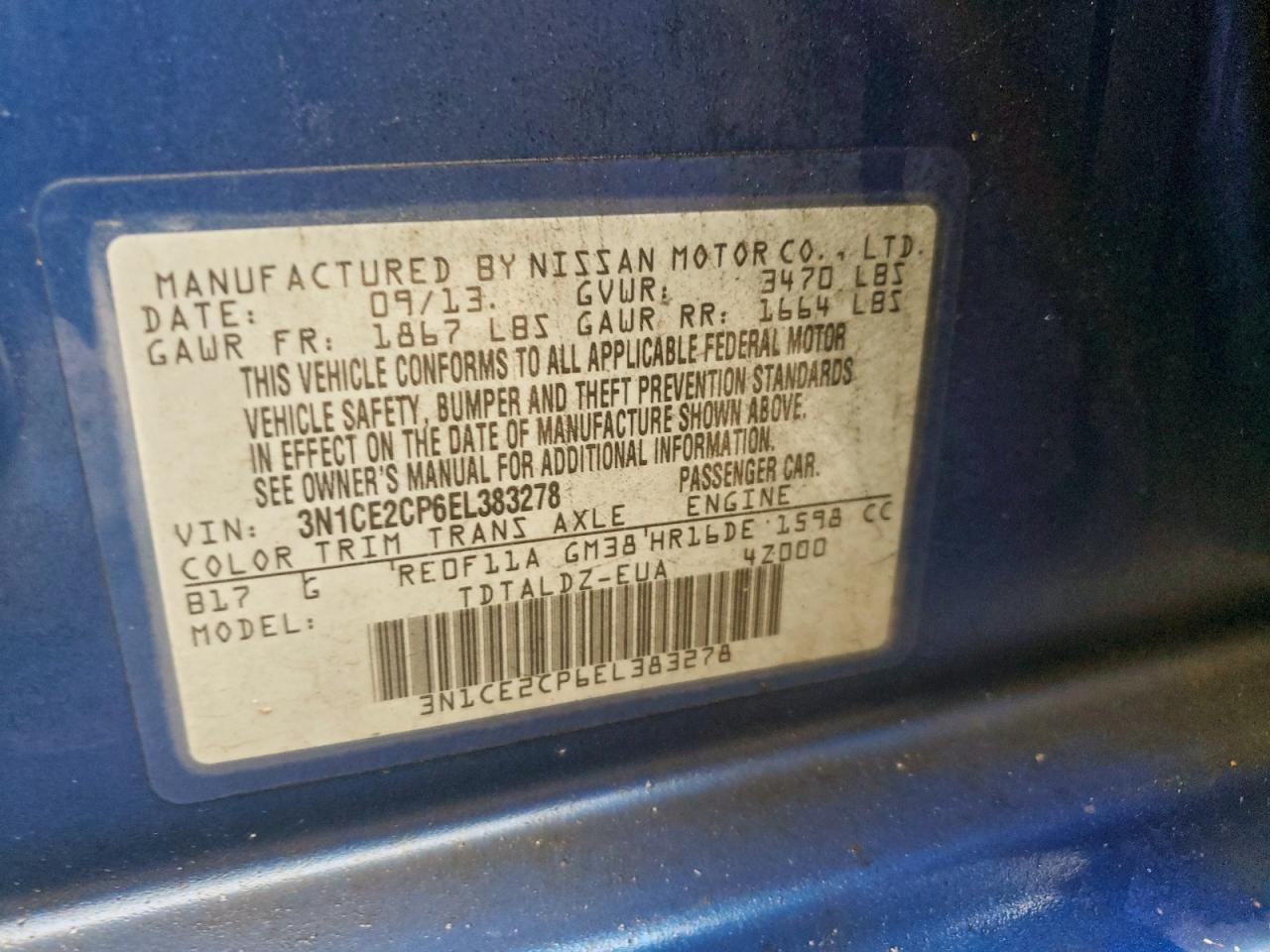 Nissan Versa S Image 8