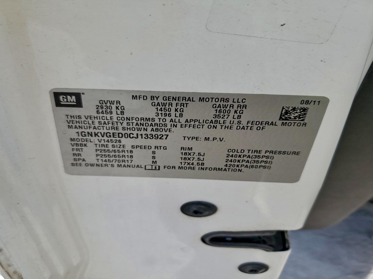 Chevrolet Traverse Lt Image 13