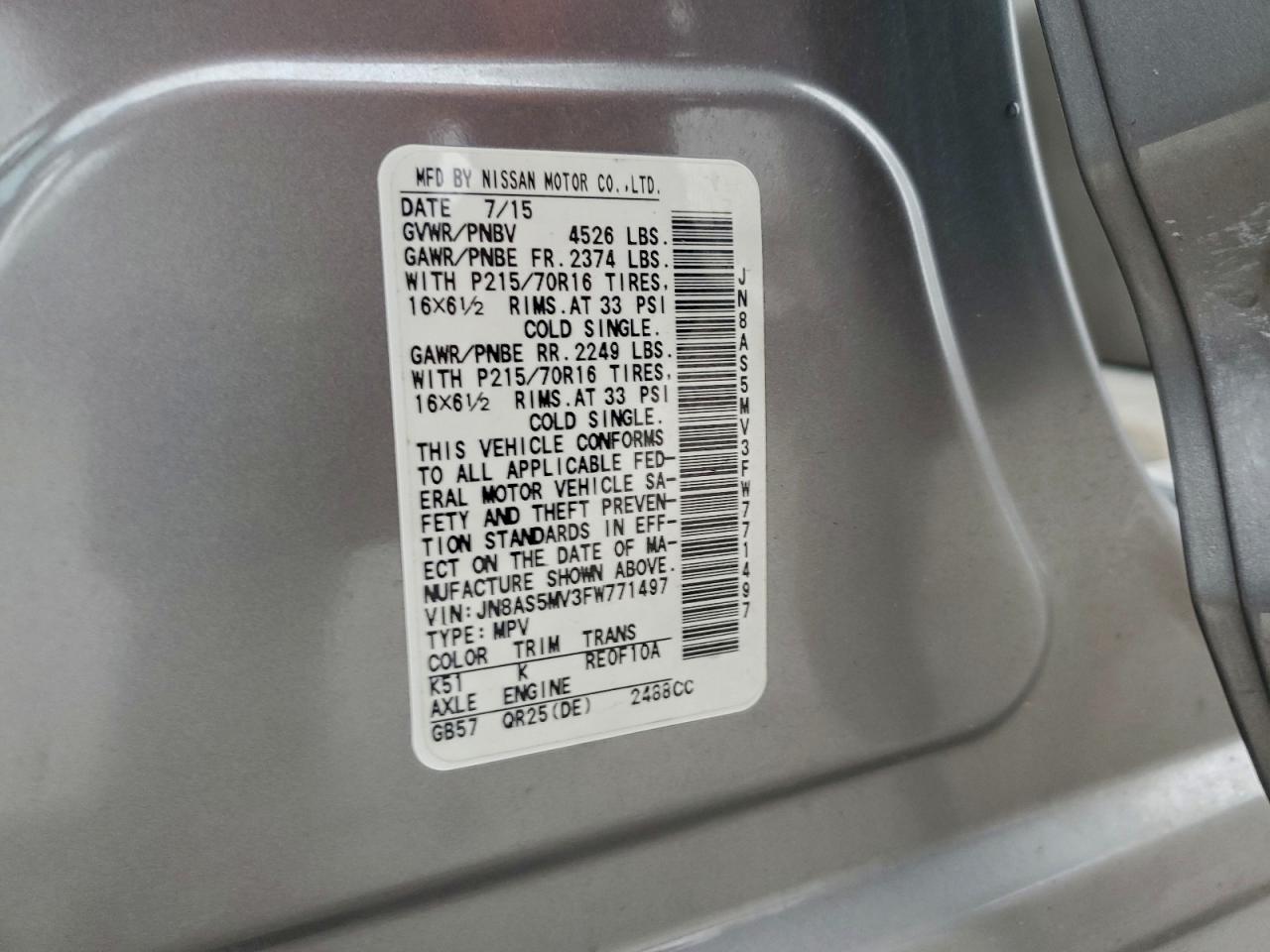 Nissan Rogue S Image 12