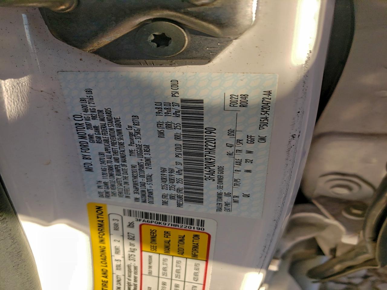 Ford Fusion Titanium Image 8