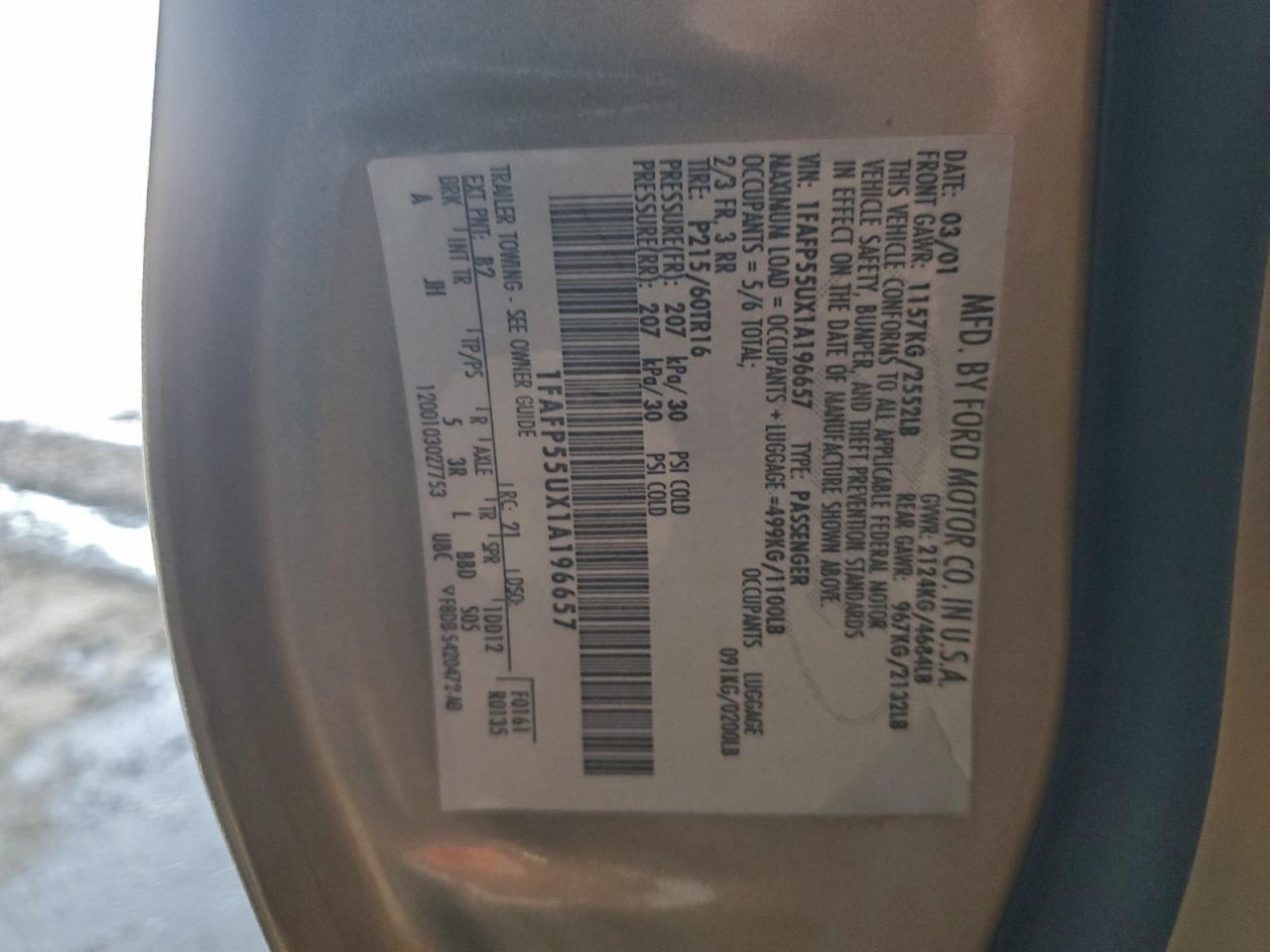 Ford Taurus Ses Ses Image 4