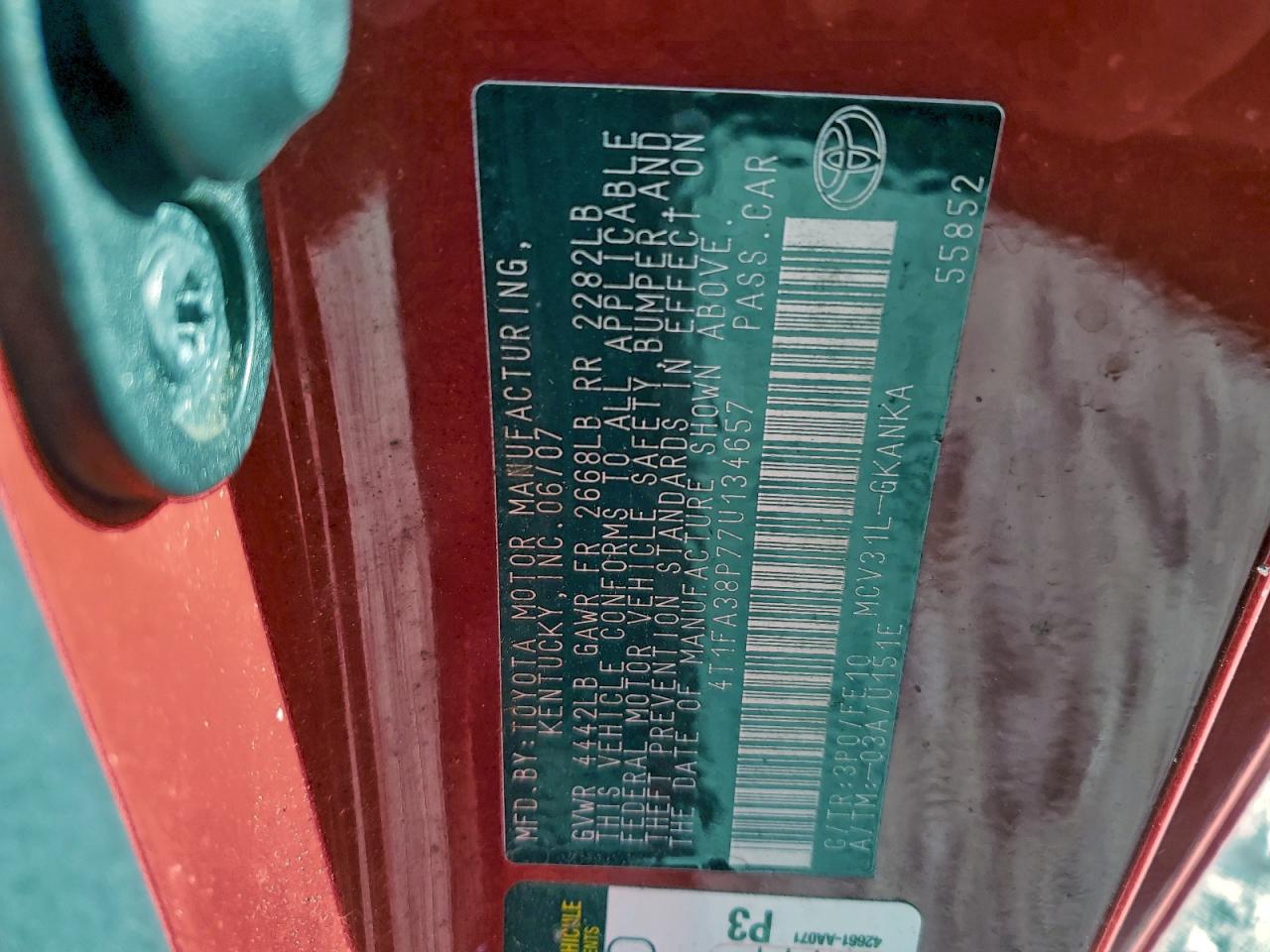 Toyota Camry Se Image 13