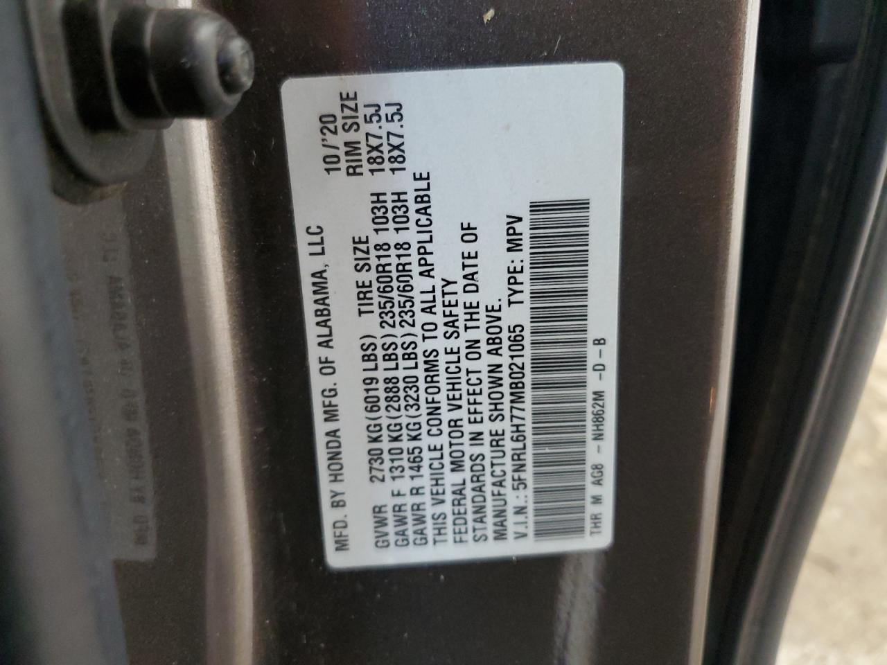 Honda Odyssey Exl Image 9