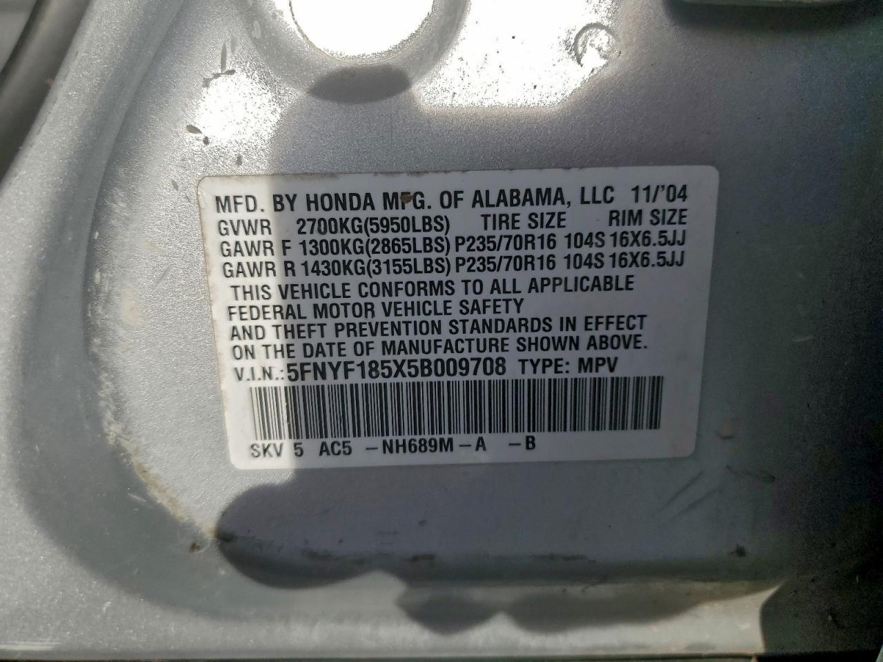 Honda Pilot Exl Image 8