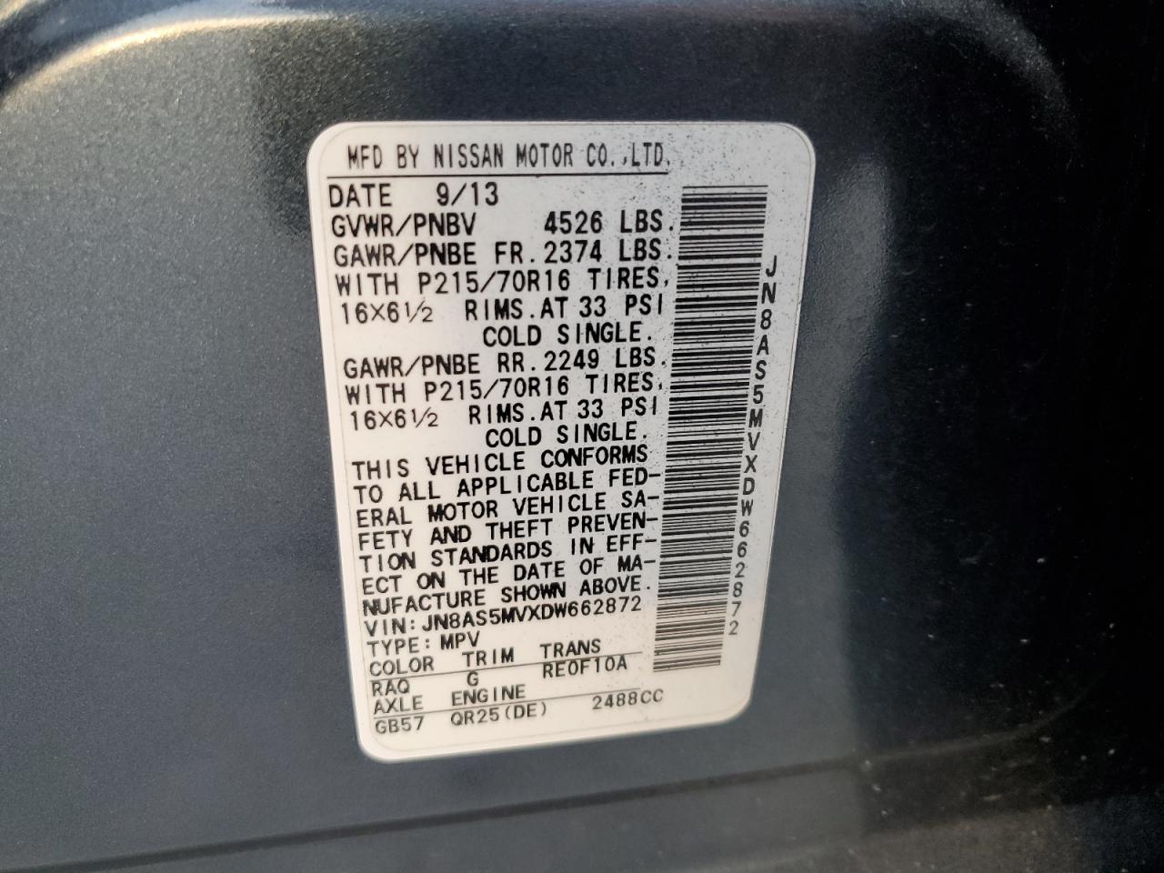 Nissan Rogue S Image 11