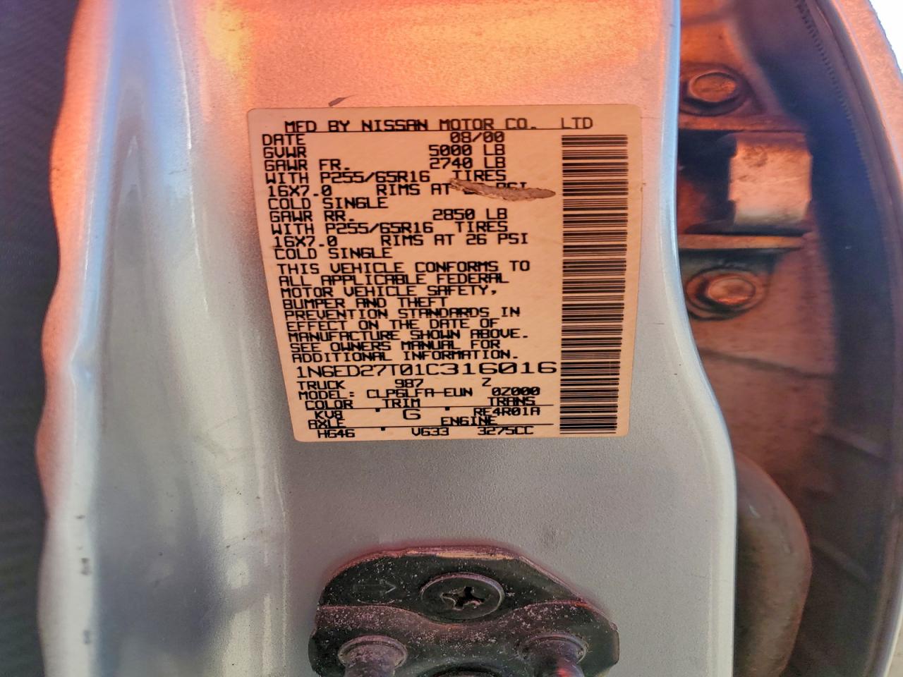 Nissan Frontier Crew Cab Xe Image 8