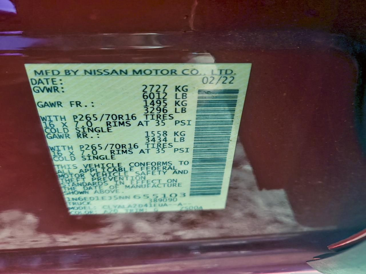 Nissan Frontier S Image 9