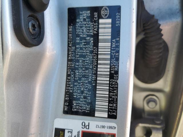 Toyota Camry Le Image 11