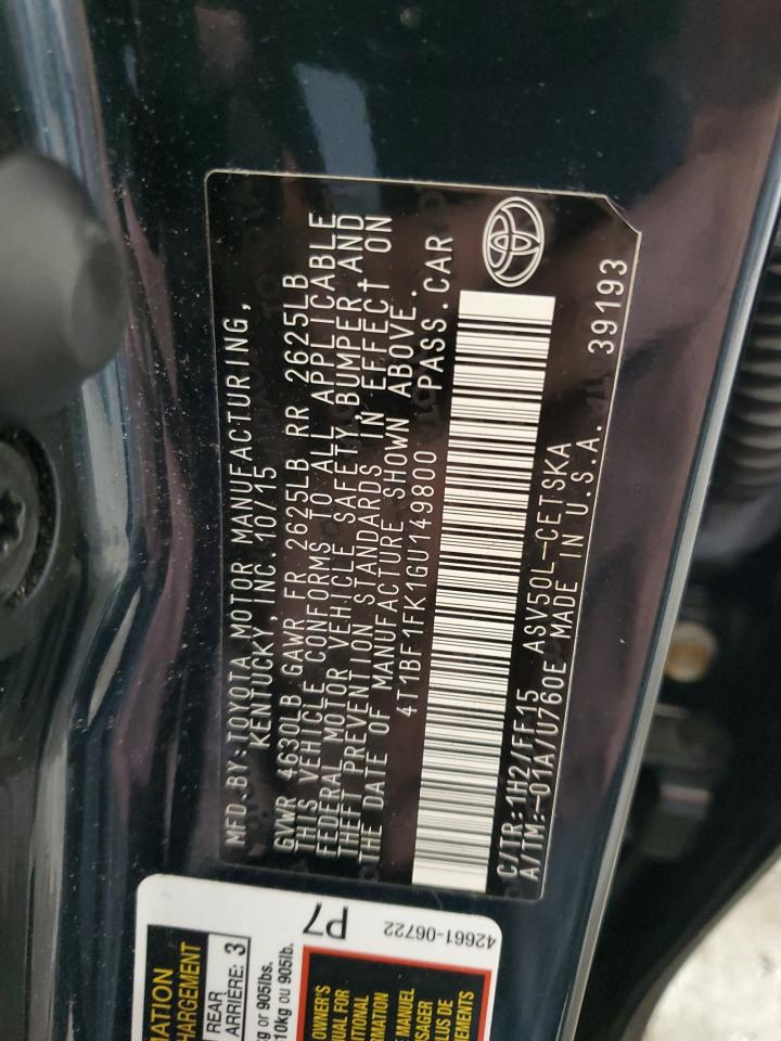 Toyota Camry Le Image 2