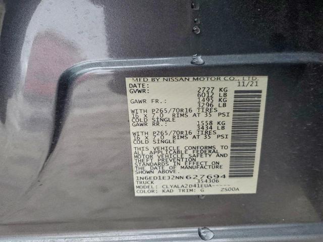 Nissan Frontier S Image 9