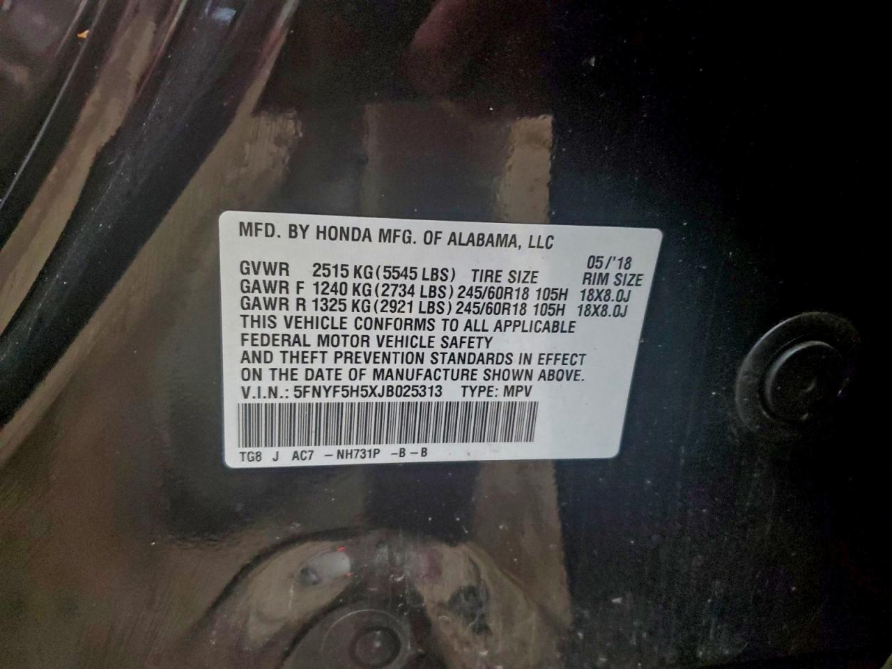 Honda Pilot Exl Image 13