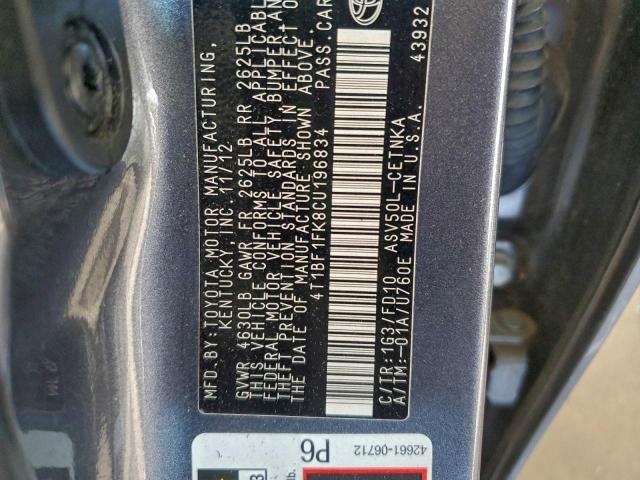 Toyota Camry Base Image 2