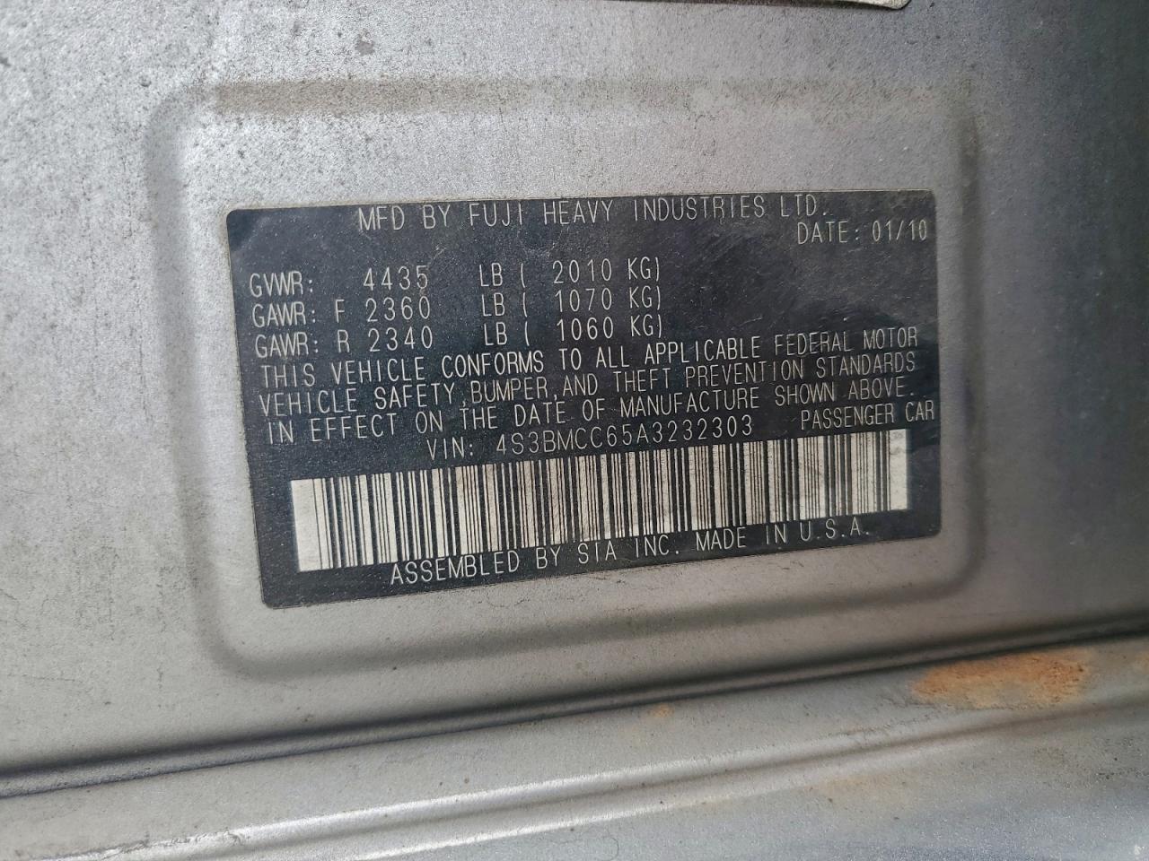 Subaru Legacy 2.5i Premium Image 11