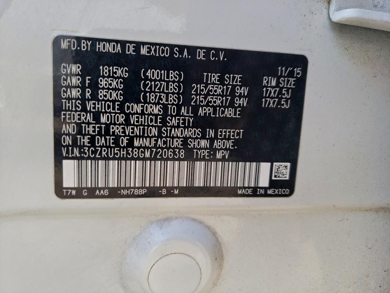 Honda HR-V Lx Image 12