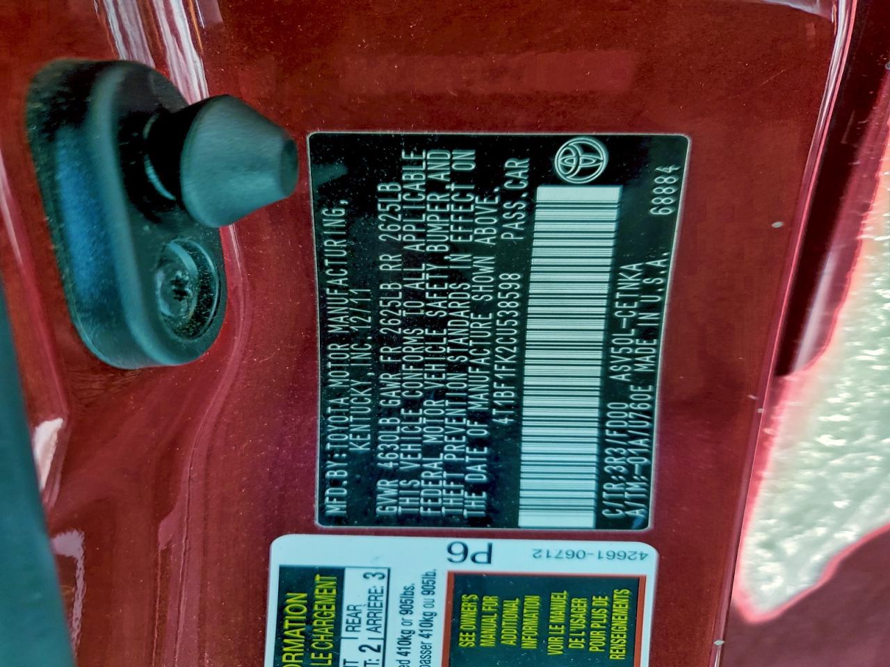 Toyota Camry Base Image 10