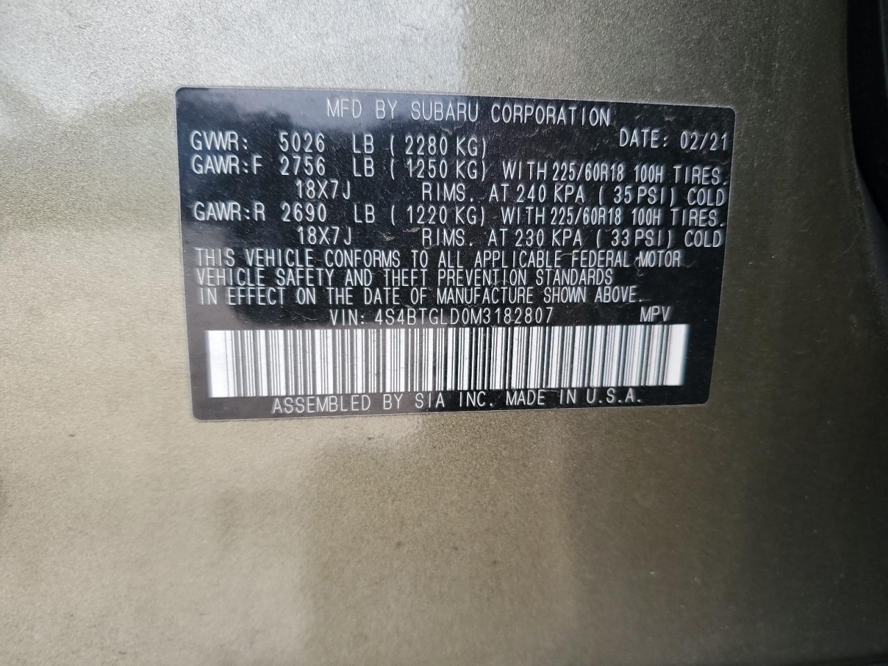 Subaru Outback Onyx Edition Xt Image 9